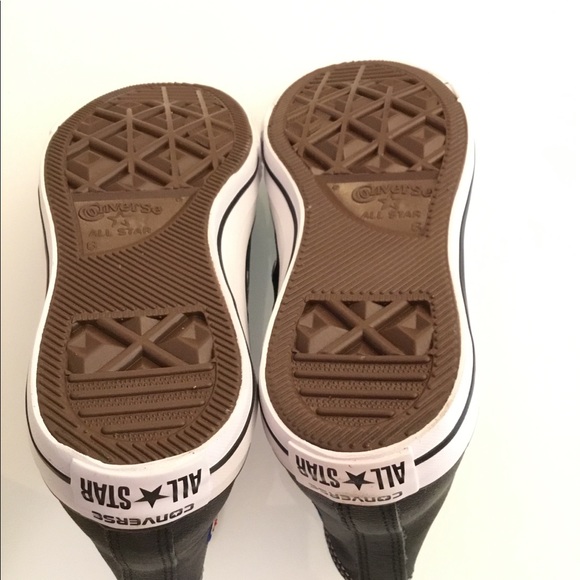 Brand New, Leather Converse High Top Sneakers 👟 - Picture 5 of 6